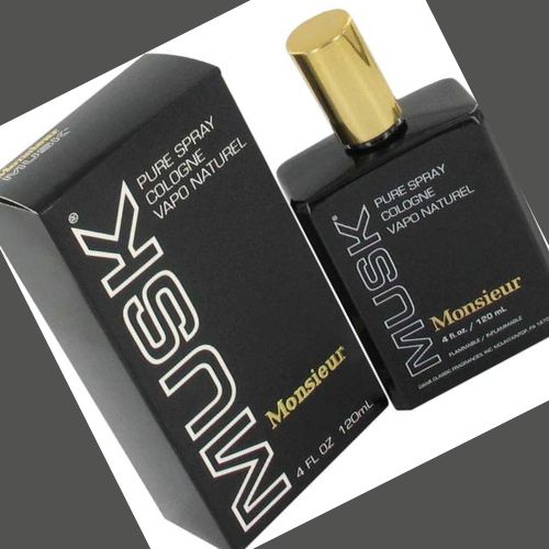 Monsieur Musk Cologne spray bottle