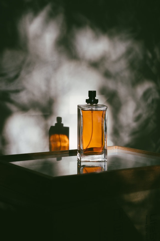 sandalwood fragrance in a bottle