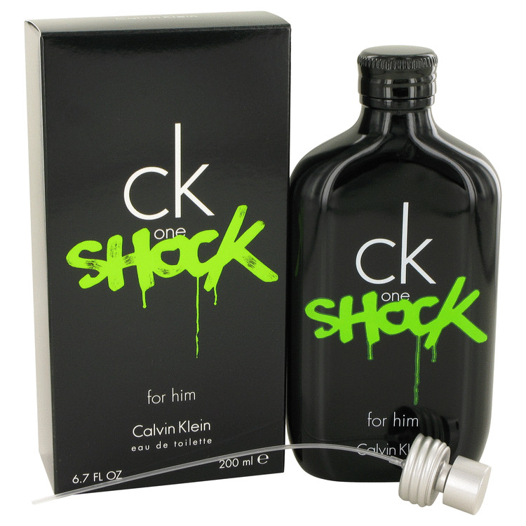 CK One Shock cologne bottle
