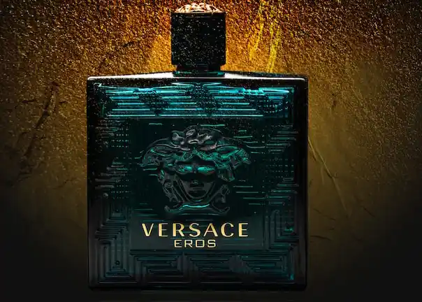 bottle of Versace Eros cologne